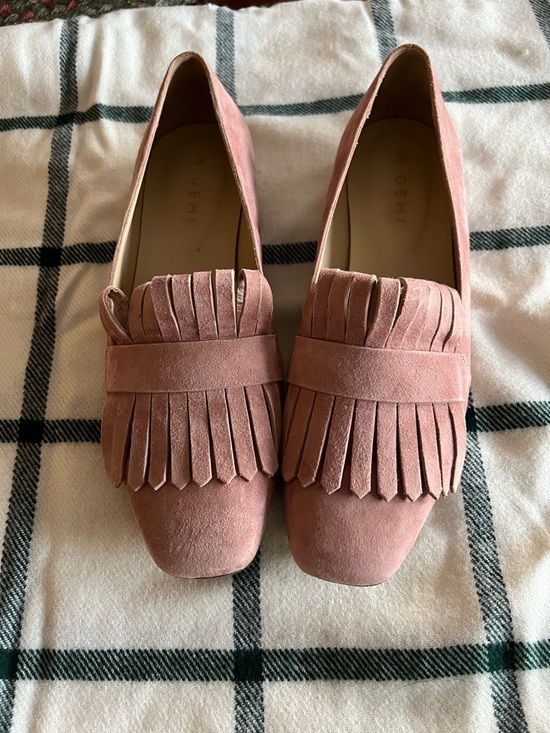 M.Gemi Shoes - M.Gemi Fringed Suede Loafers - Dusty Rose Pink 🎀